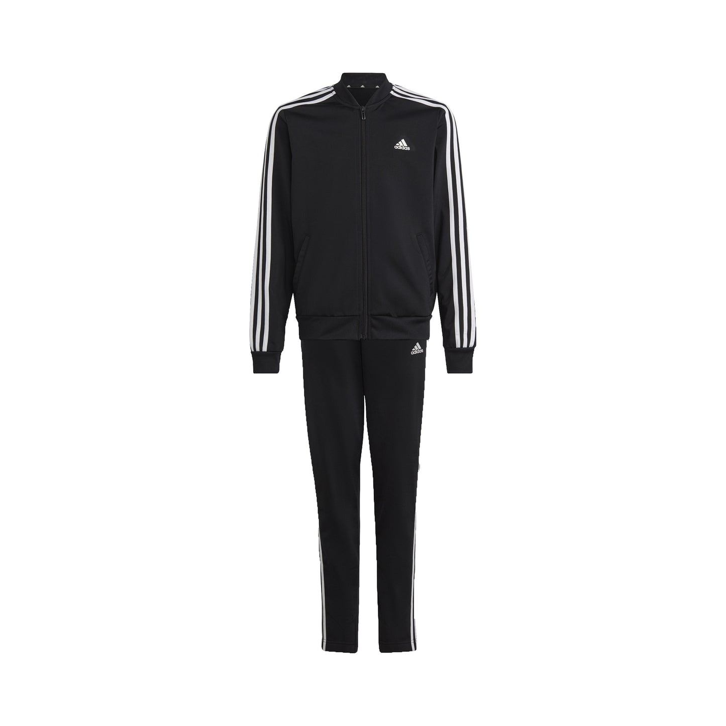 adidas 3Stripes Trainingspak Meisjes - zwart, wit