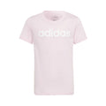 Linear T-shirt Meisjes - roze, wit