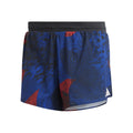 Split Shorts Heren - blauw, zwart