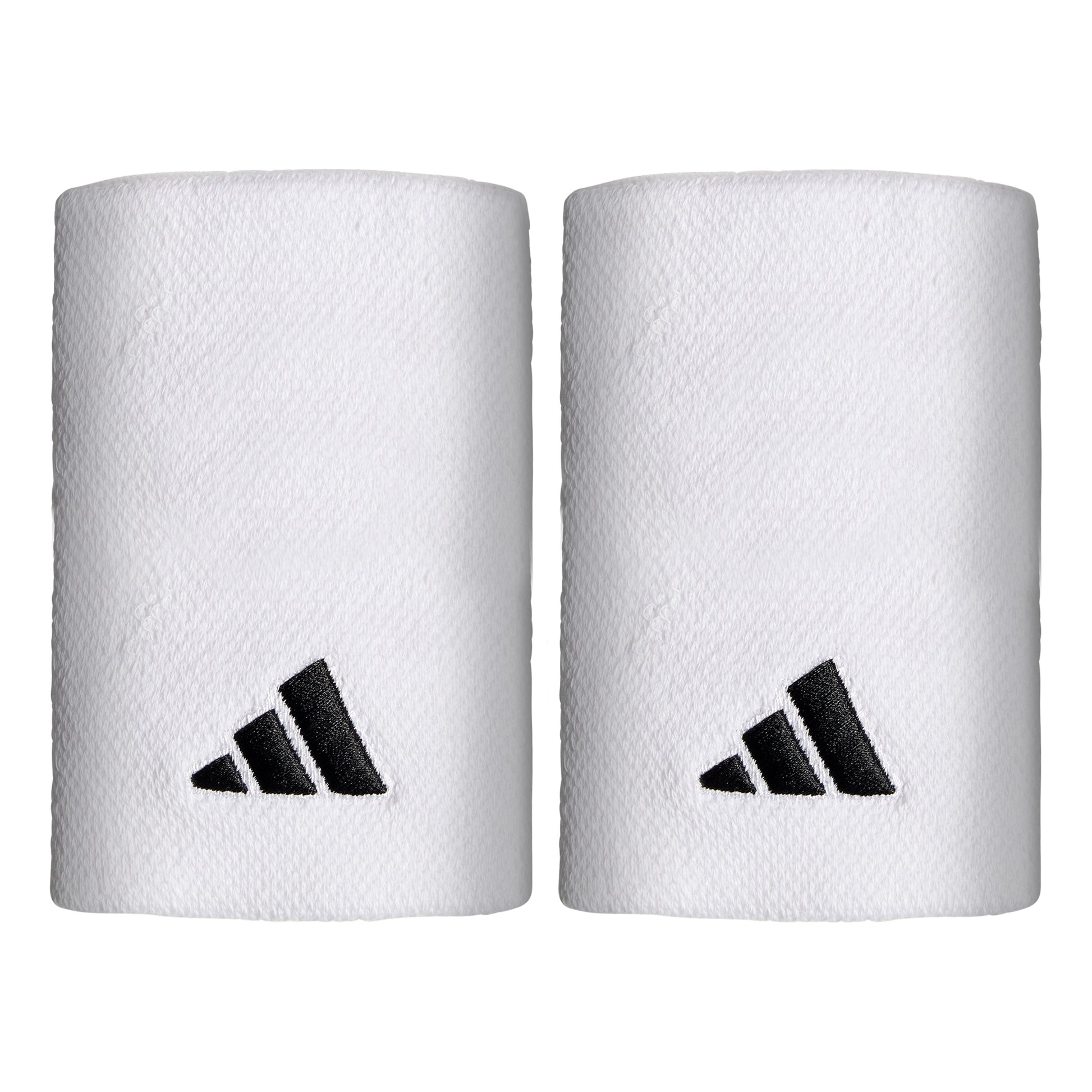 adidas Zweetband Verpakking 2 stuks lang - wit, zwart