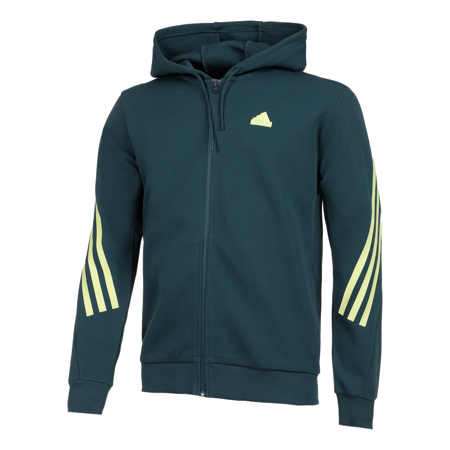 adidas Future Icon 3 Stripes Full-Zip Sportjas Heren - donkergrijs,