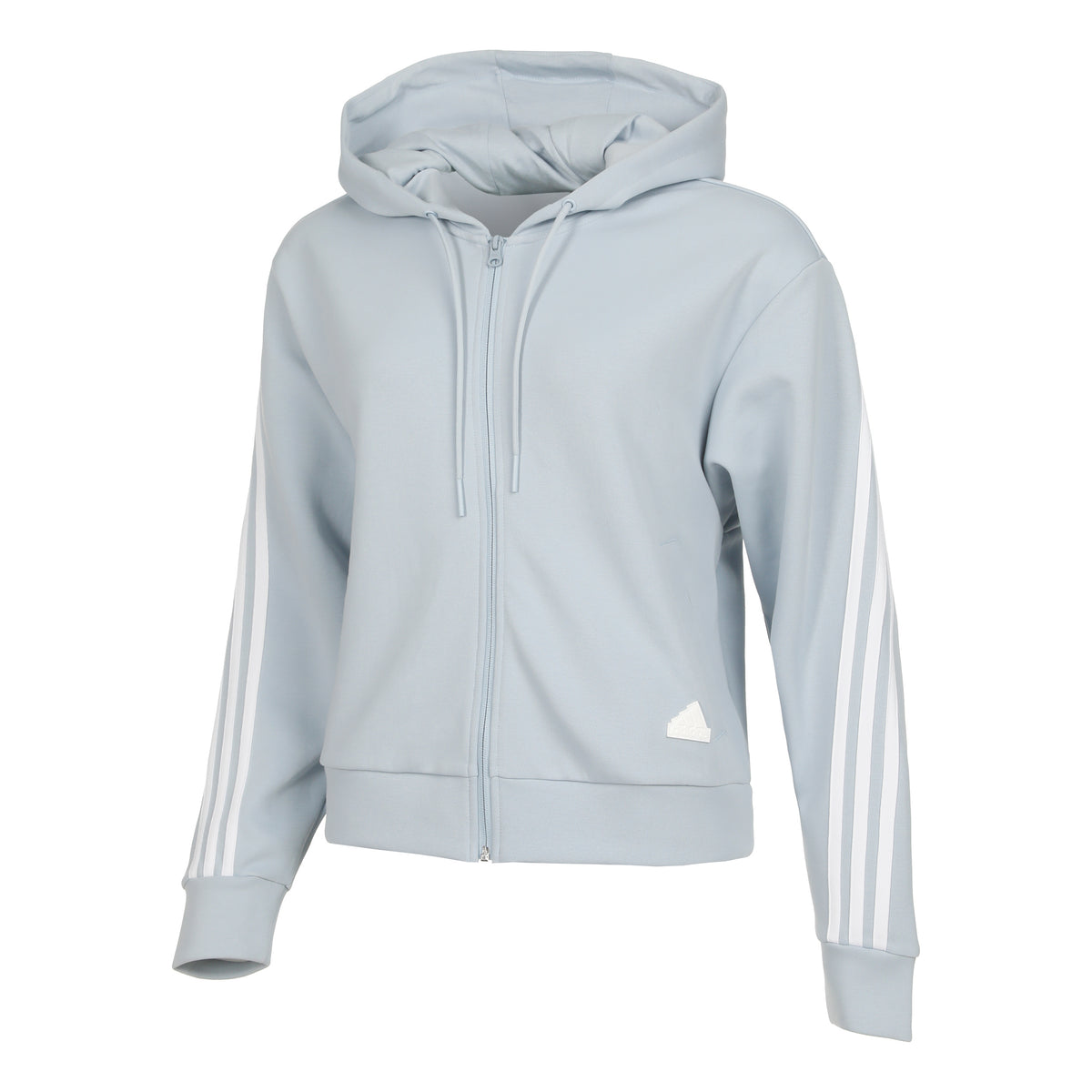 adidas Linear French Terry Sportjas Dames - blaugrau, wit