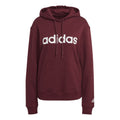 Linear French Terry Sweater met capuchon Dames - rood, wit