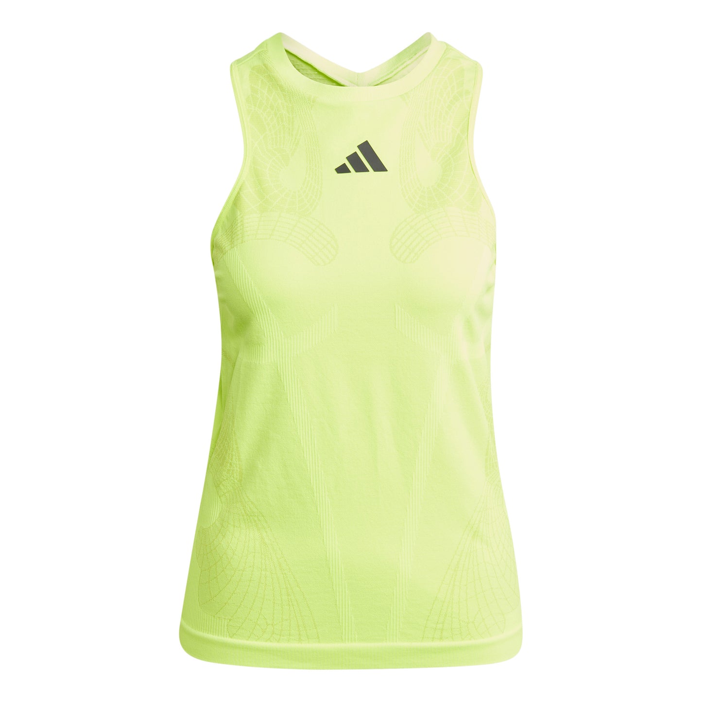 adidas Pro Y-Tank Tanktop Dames-Limoen