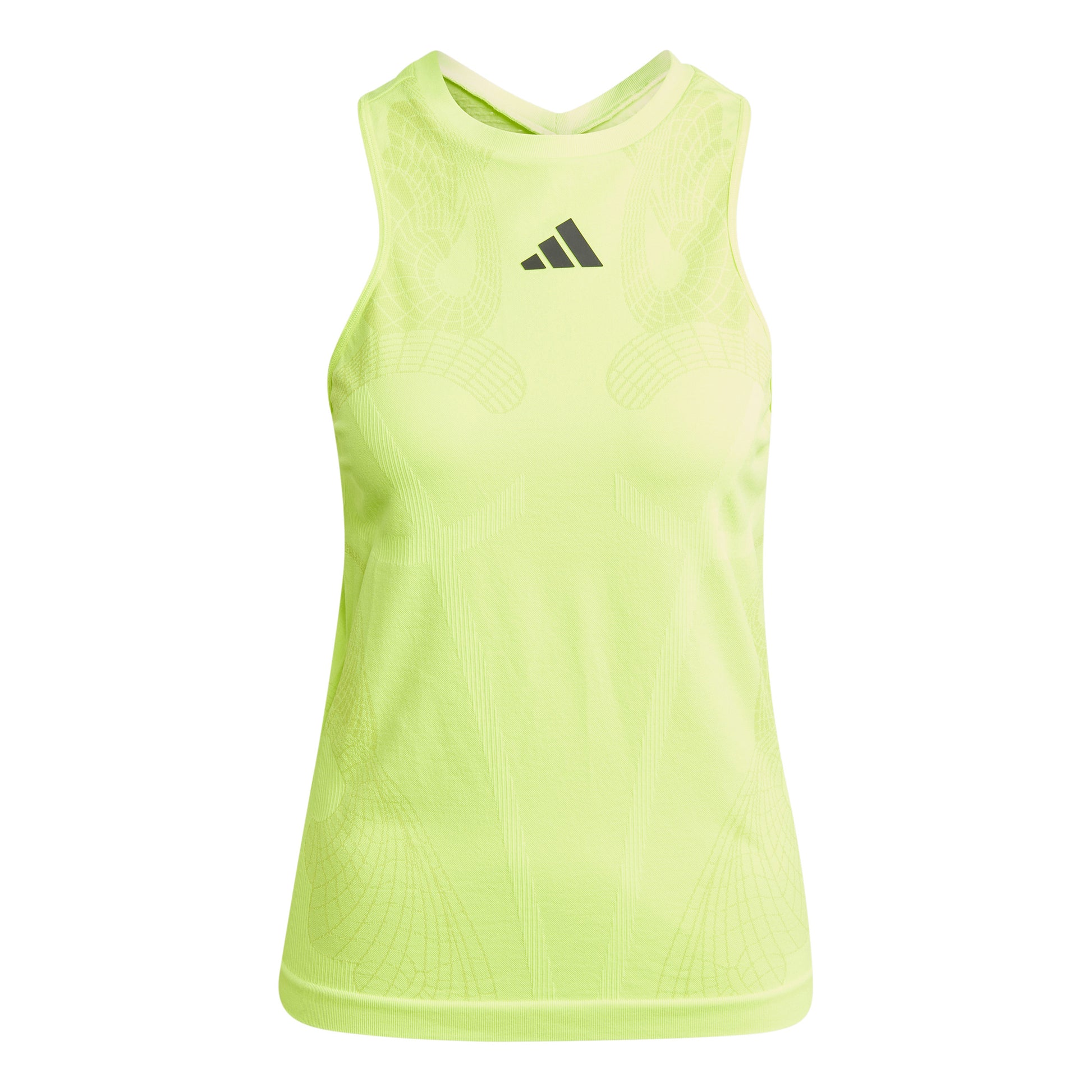 adidas Pro Y-Tank Tanktop Dames-Limoen
