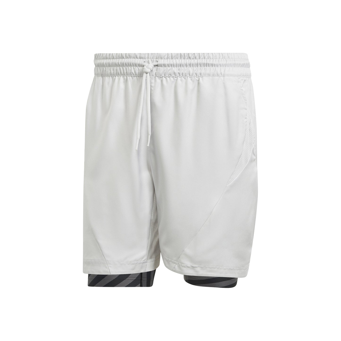 adidas 2in1 Pro Shorts Heren-Lichtgrijs,Zwart