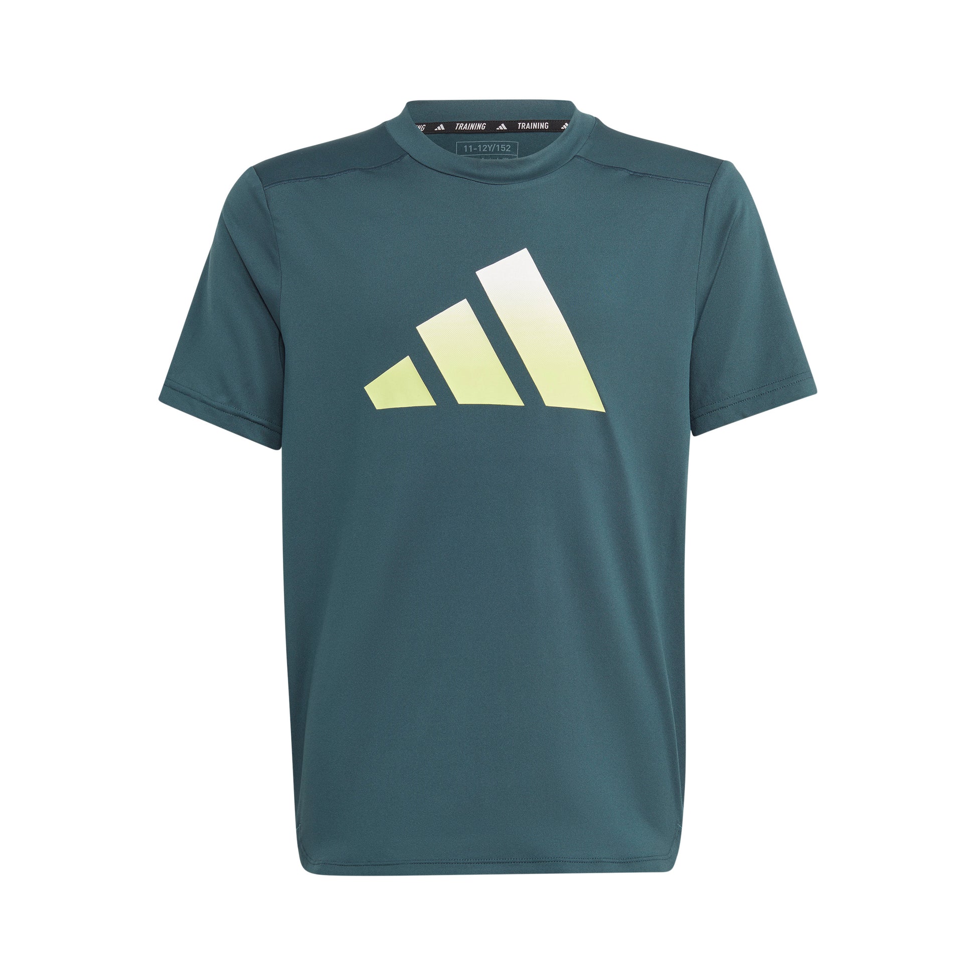 adidas Training Icons T-shirt Jongens - petrolblauw, limoen