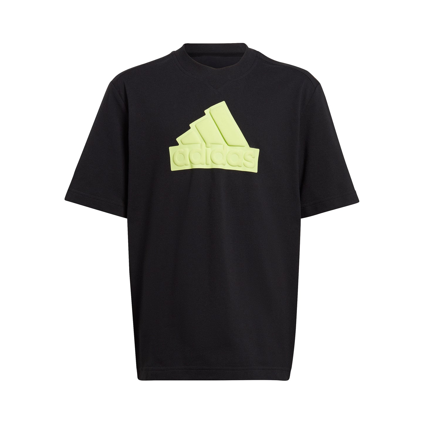 adidas Future Icon Logo T-shirt Jongens - zwart, limoen