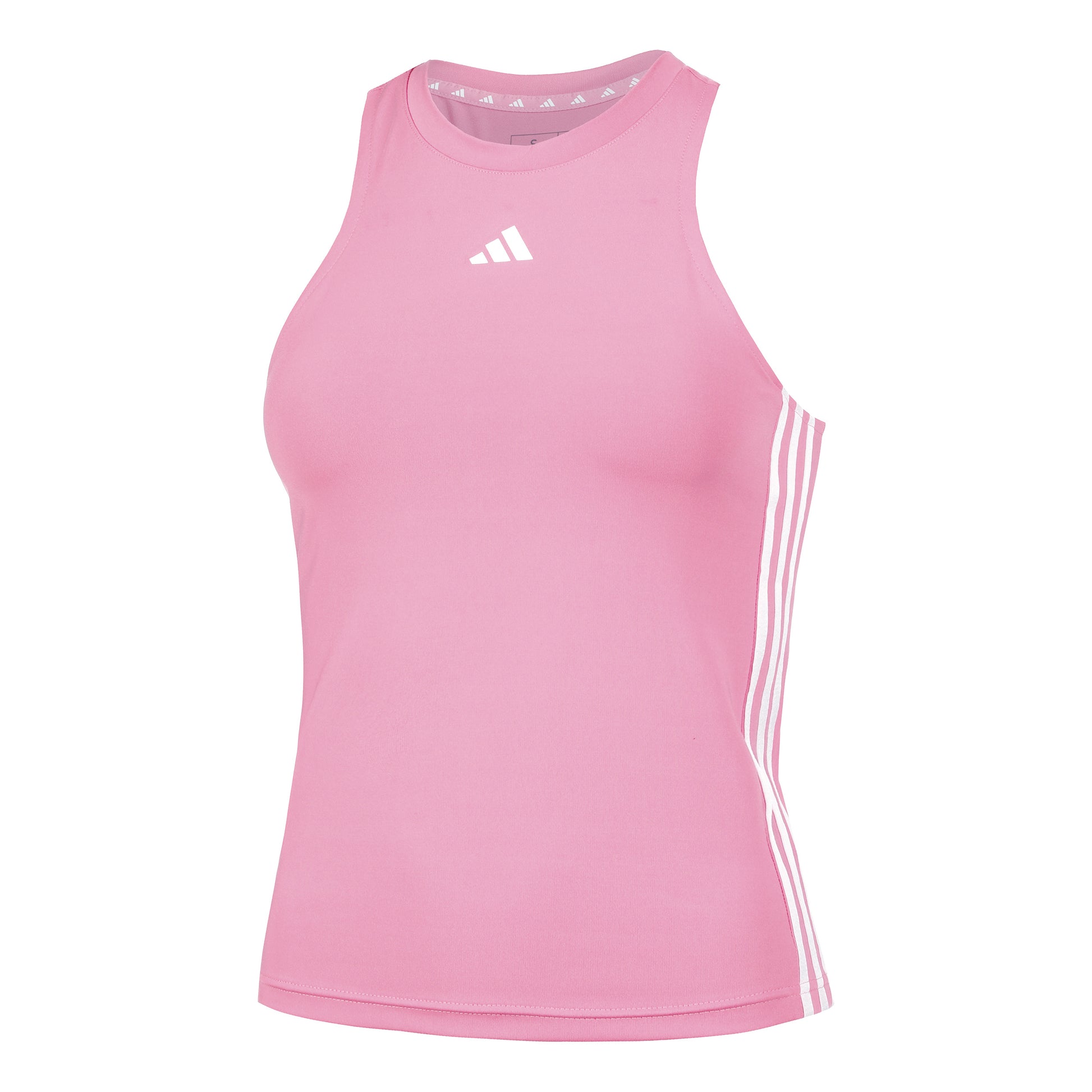 adidas Training ES 3 Stripes Tanktop Dames - pink, wit