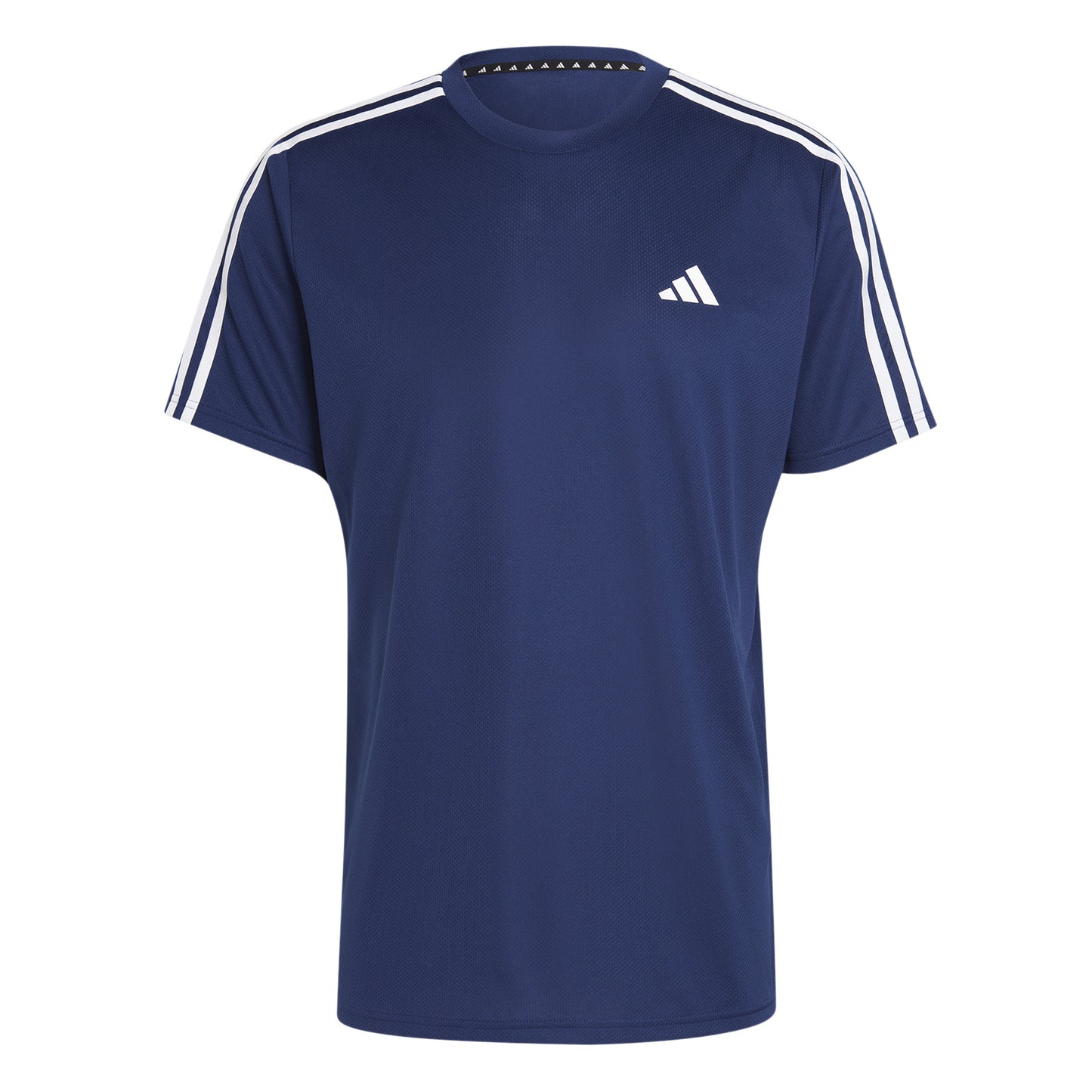 adidas Training Essential Base 3 Stripes T-shirt Heren-Donkerblauw,Wit
