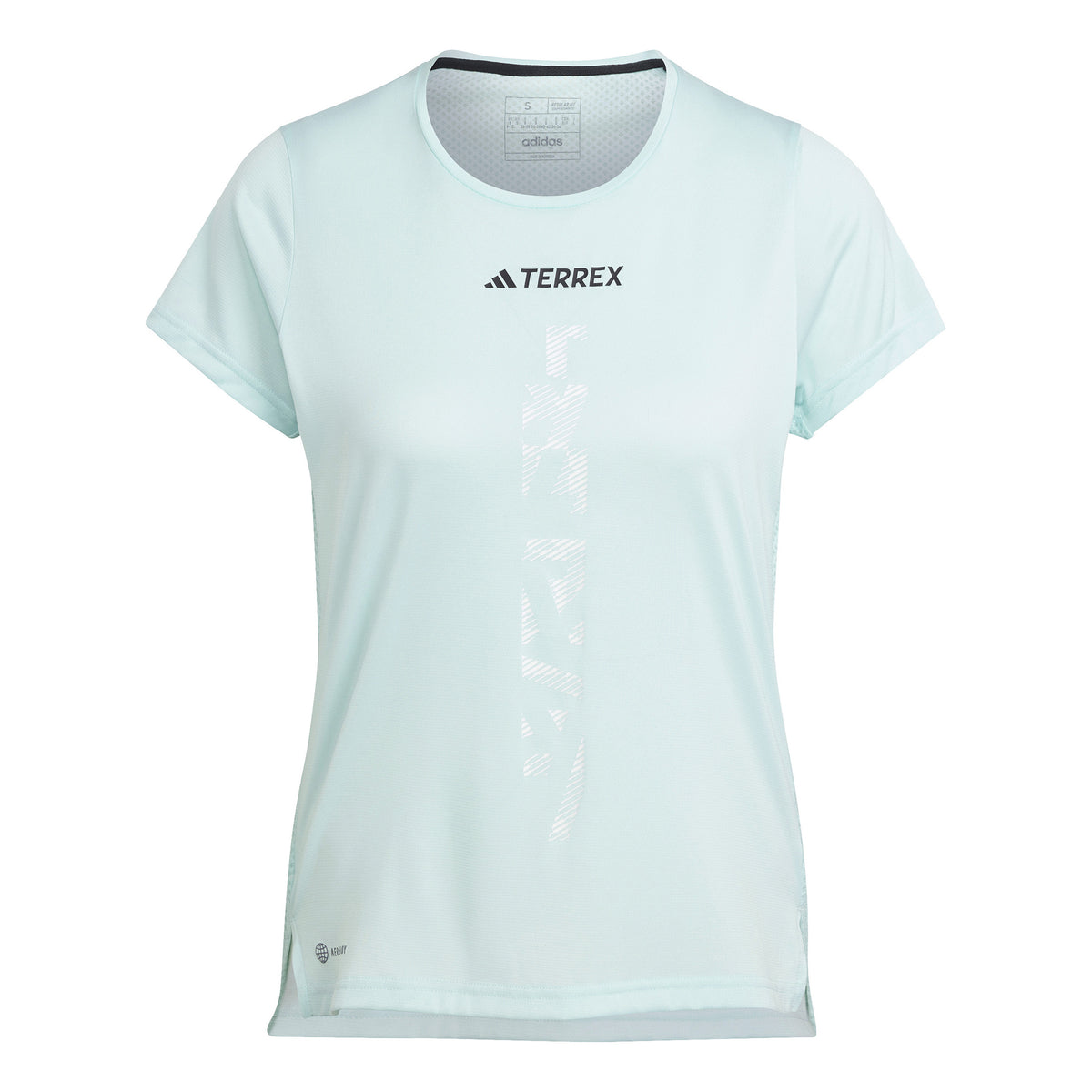 adidas Terrex AGR Hardloopshirt Dames - lichtblauw,
