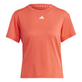 Essentials 3 Stripes T-shirt Dames - rood, wit