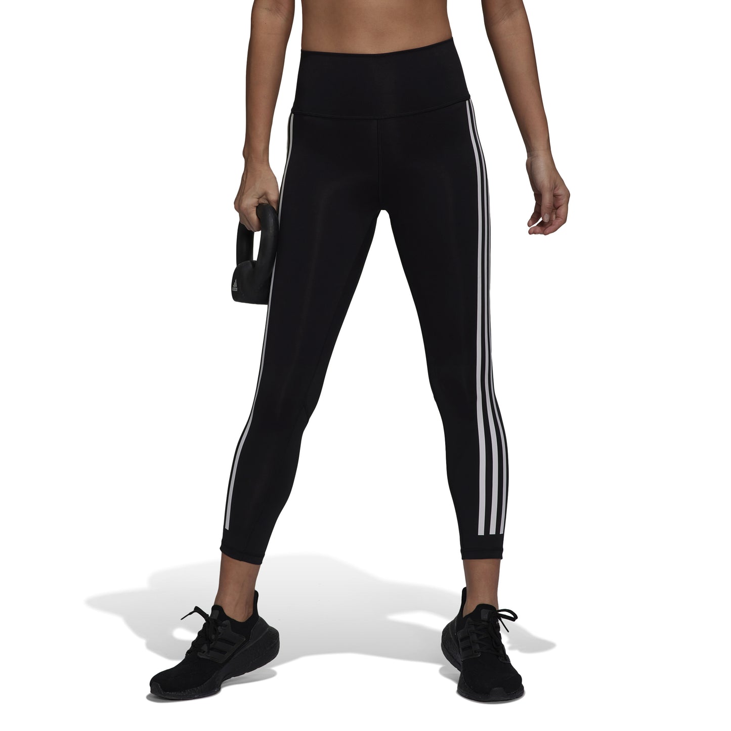 adidas Optime Ticons Tight Dames-Zwart
