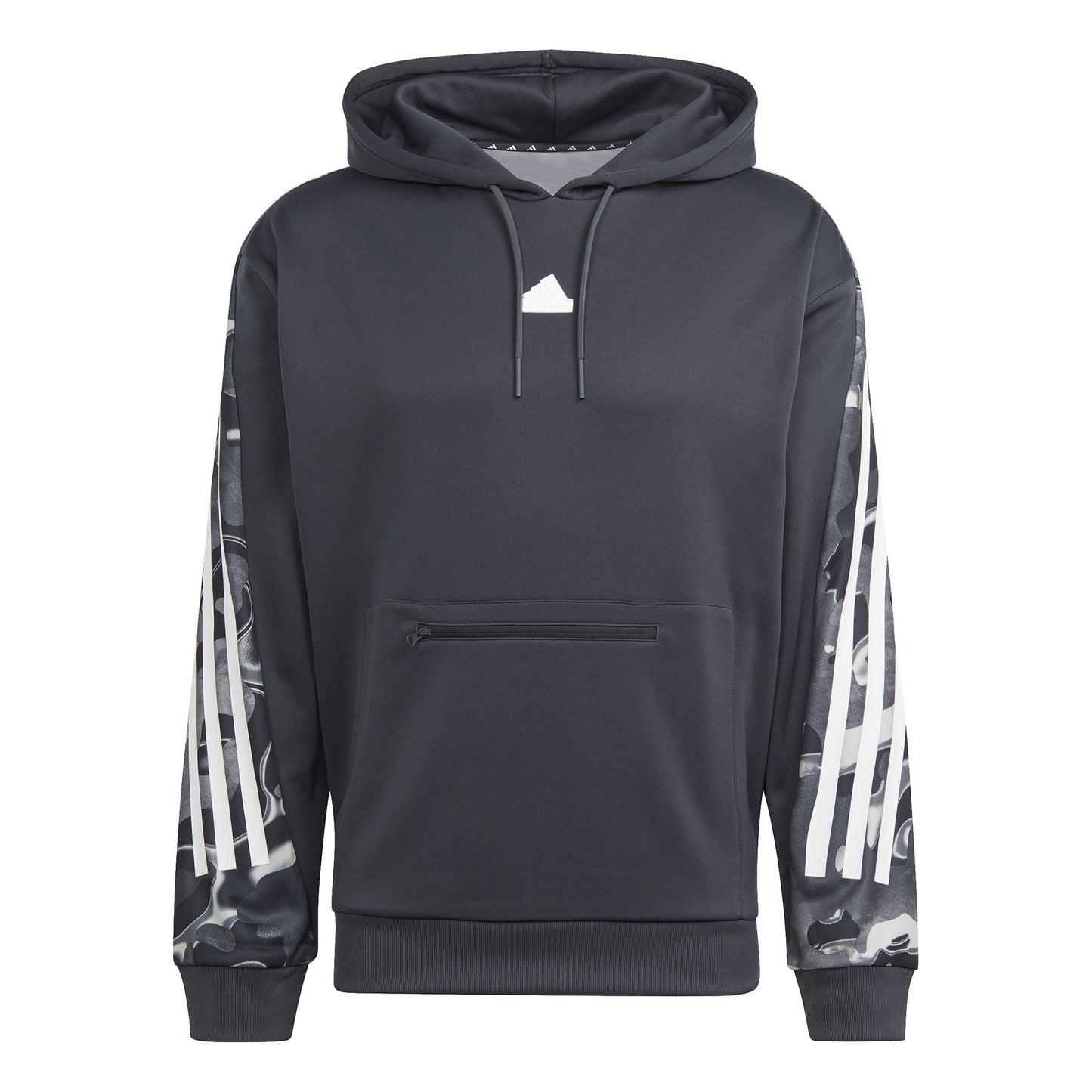 adidas Future Icon AOP Sweater met capuchon Heren - zwart, wit