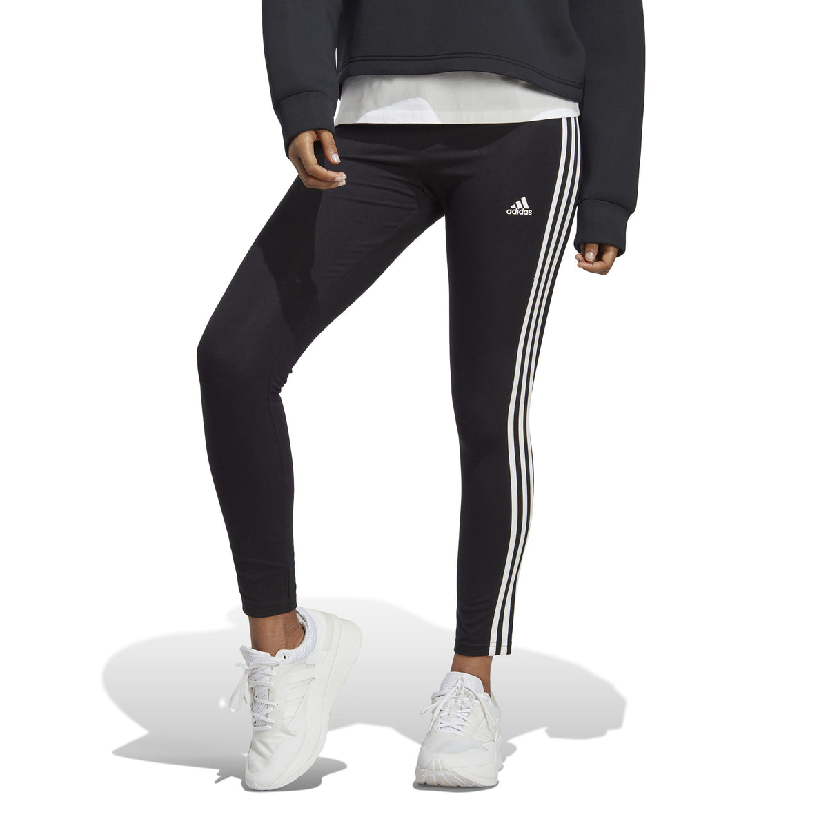 adidas 3Stripes Tight Dames - zwart, wit