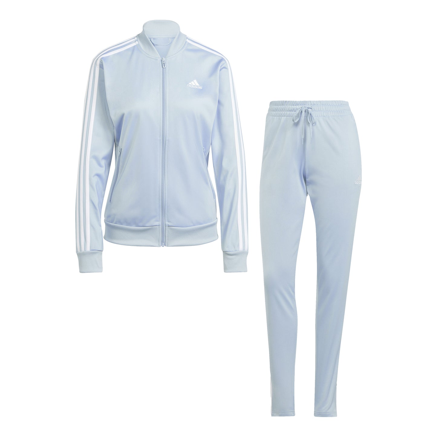 adidas 3Stripes Trainingspak Dames - lichtblauw, wit