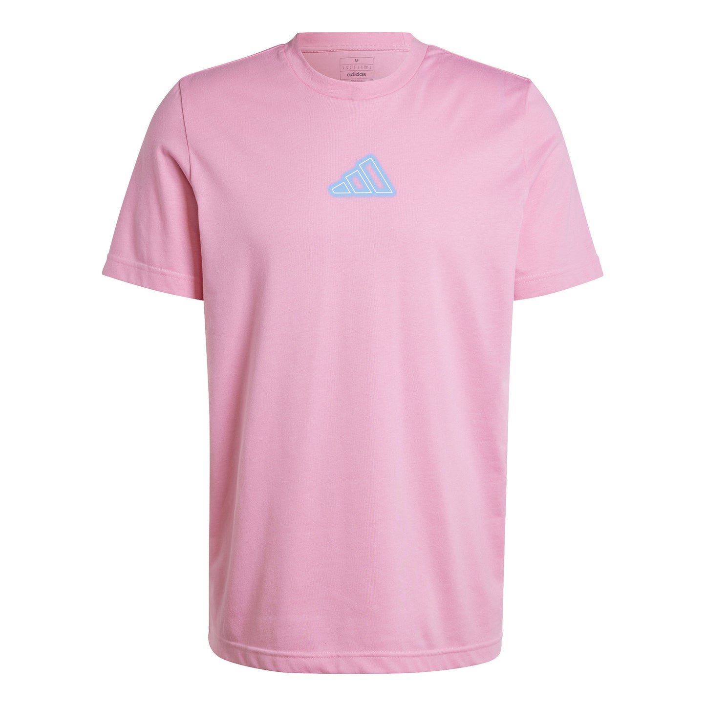 adidas Play T-shirt Heren - roze, turkoois