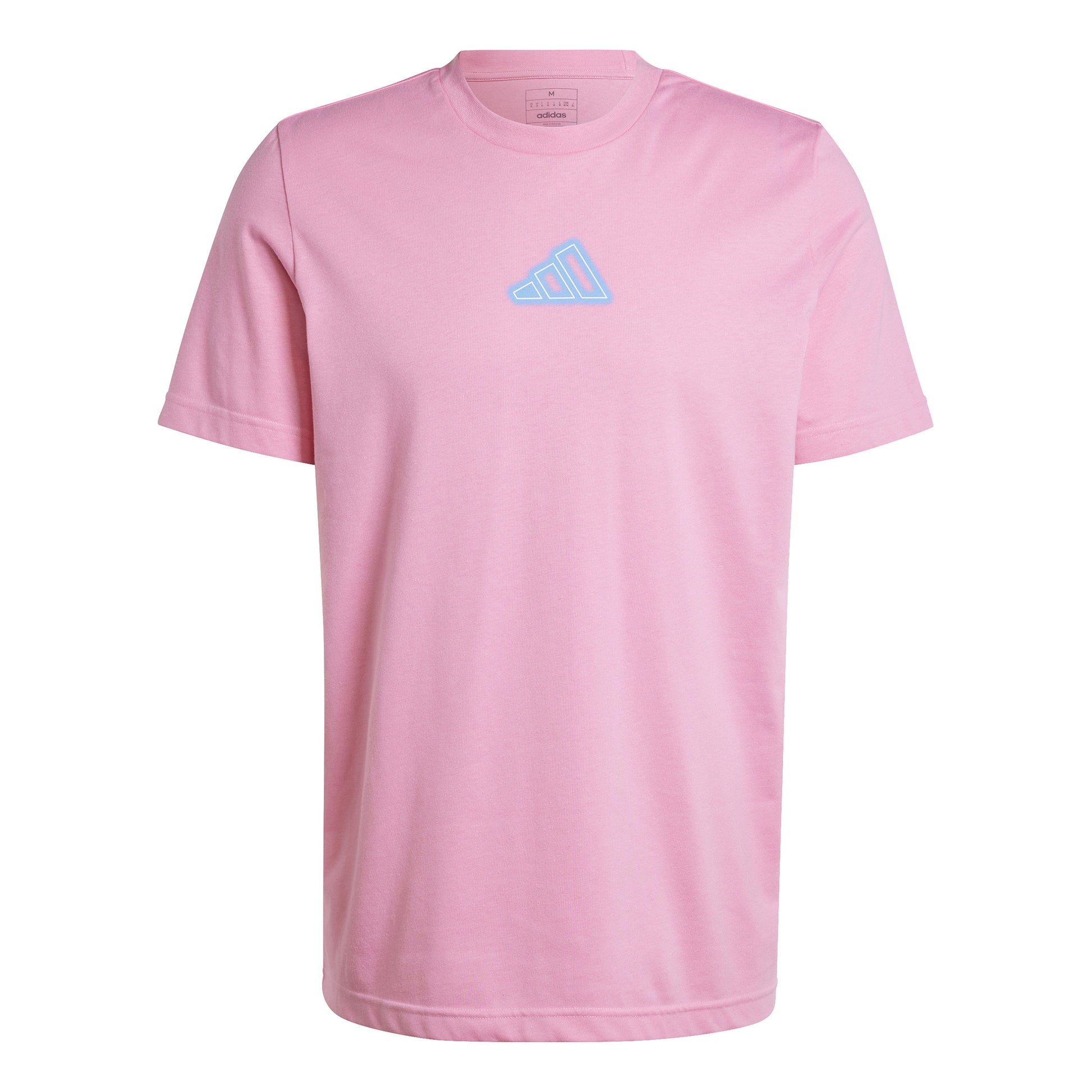 adidas Play T-shirt Heren - roze, turkoois