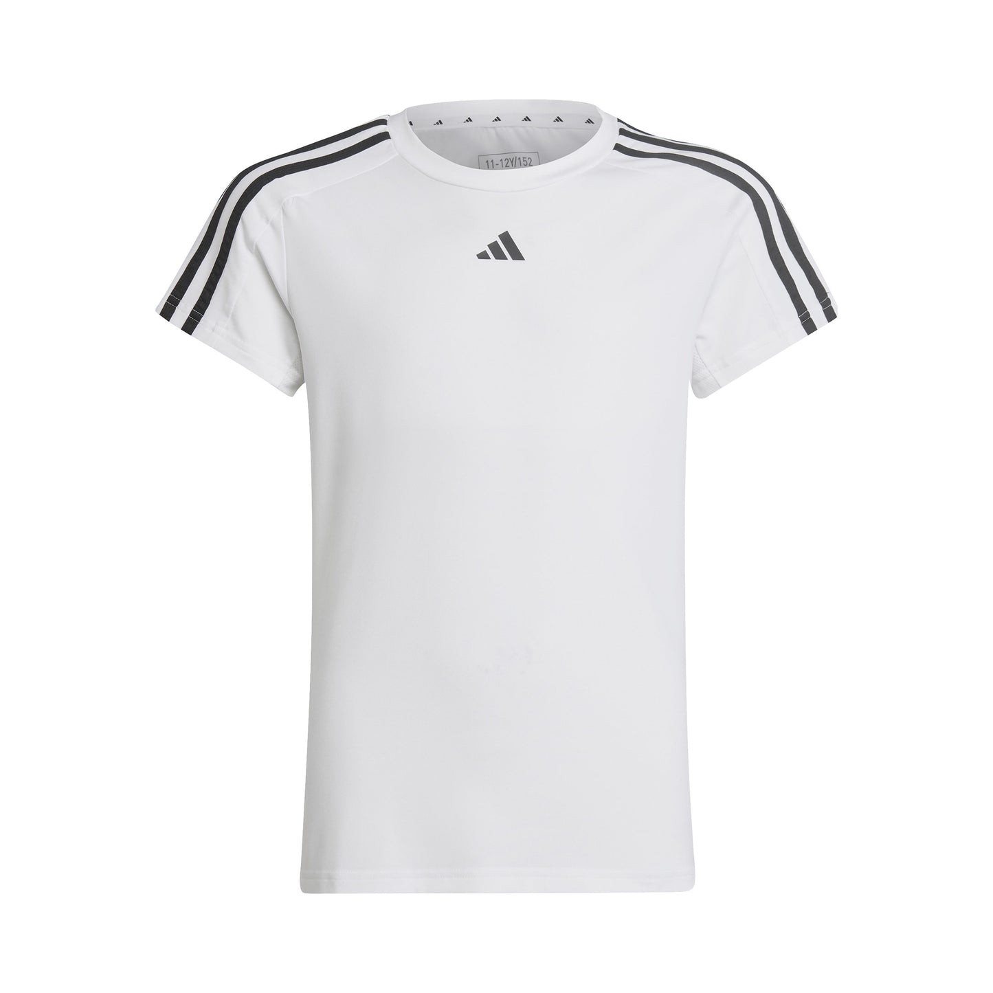 adidas 3Stripes T-shirt Meisjes - wit, zwart