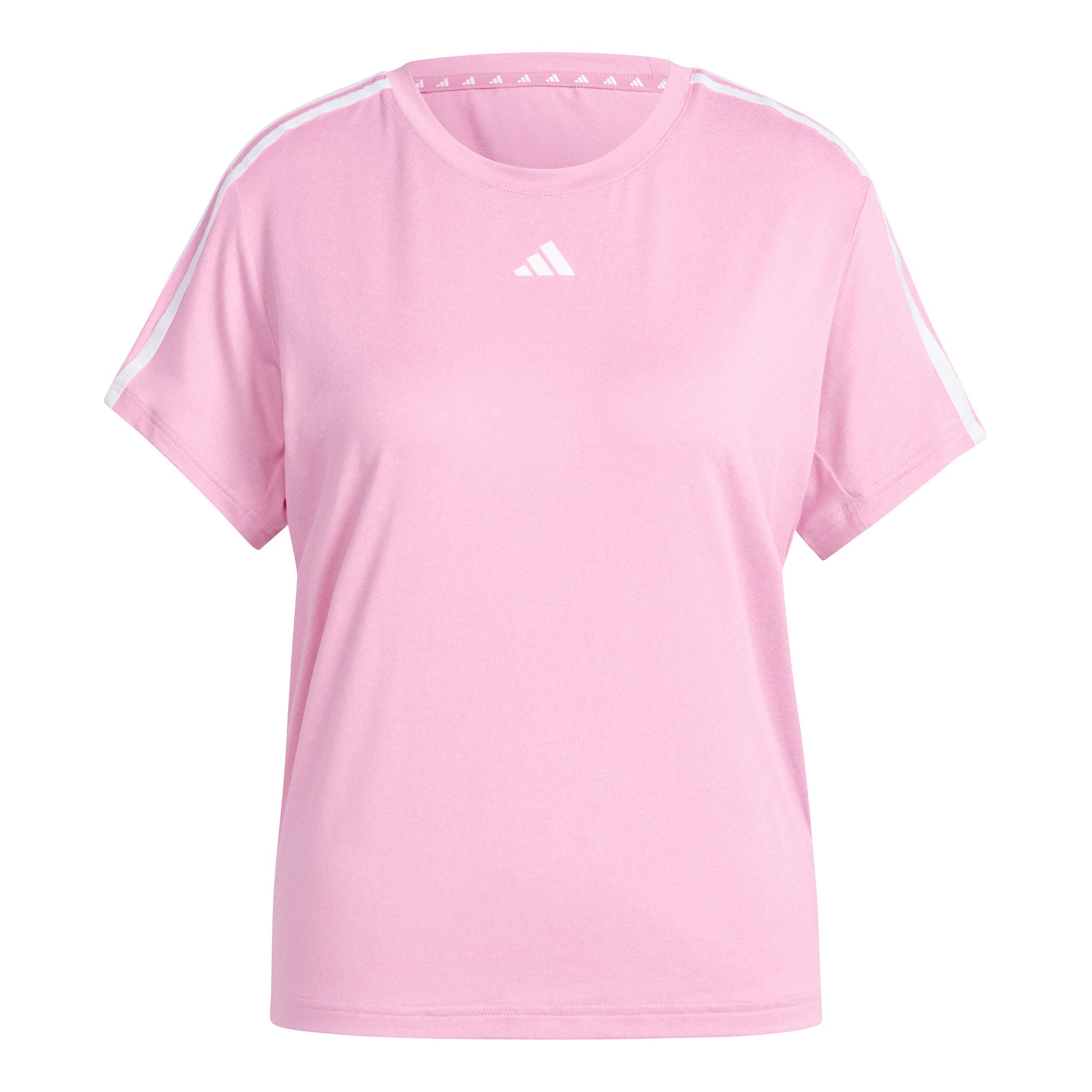 adidas Essentials 3 Stripes T-shirt Dames - roze, wit