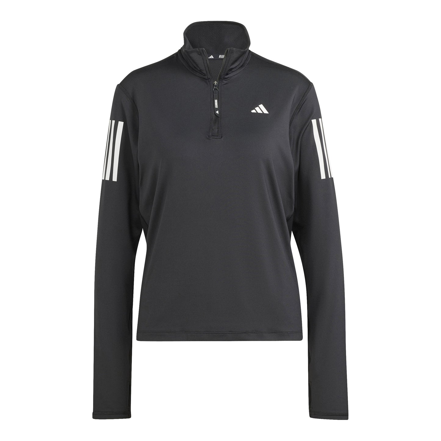 adidas Own The Run B Half-Zip Longsleeve Dames-Zwart