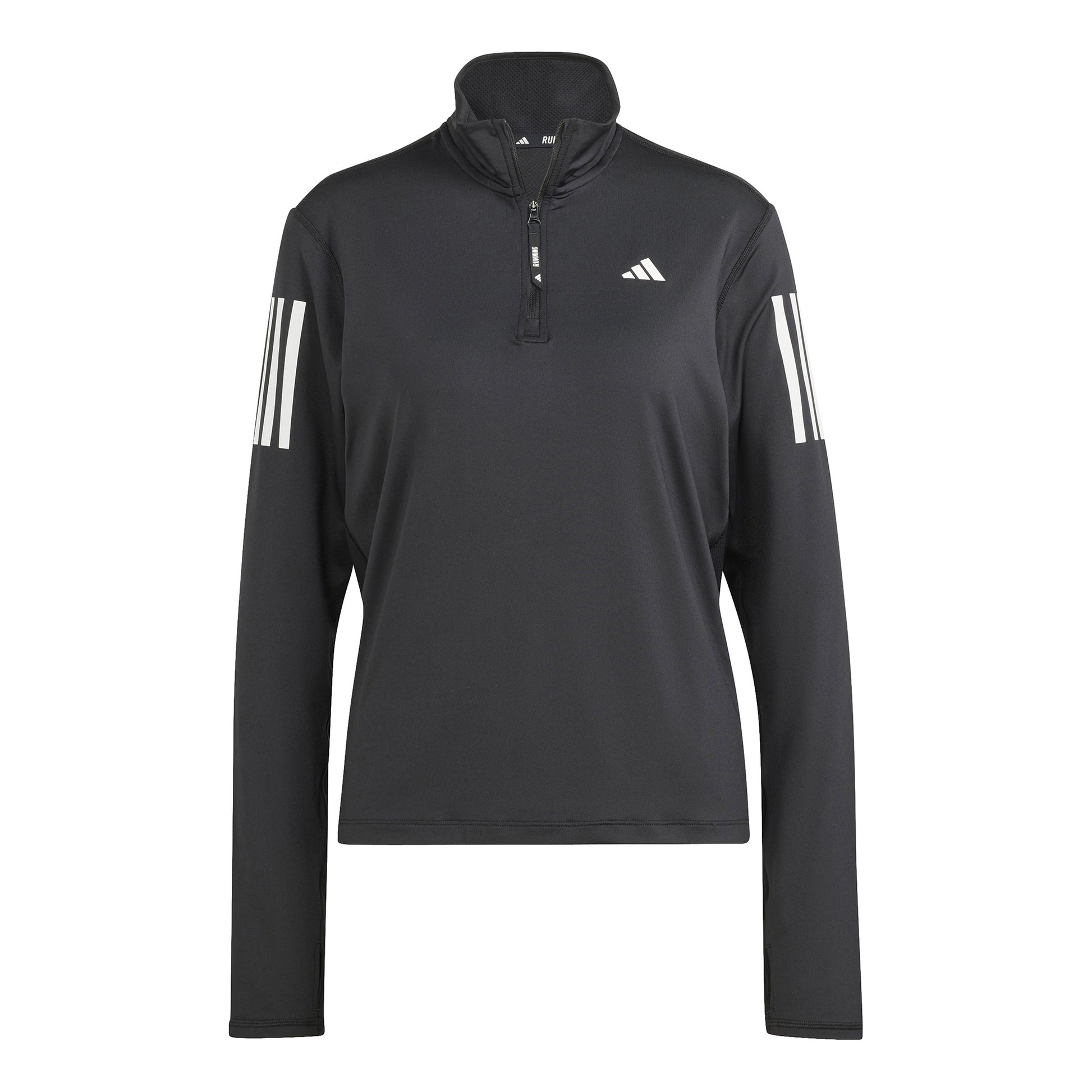 adidas Own The Run B Half-Zip Longsleeve Dames-Zwart