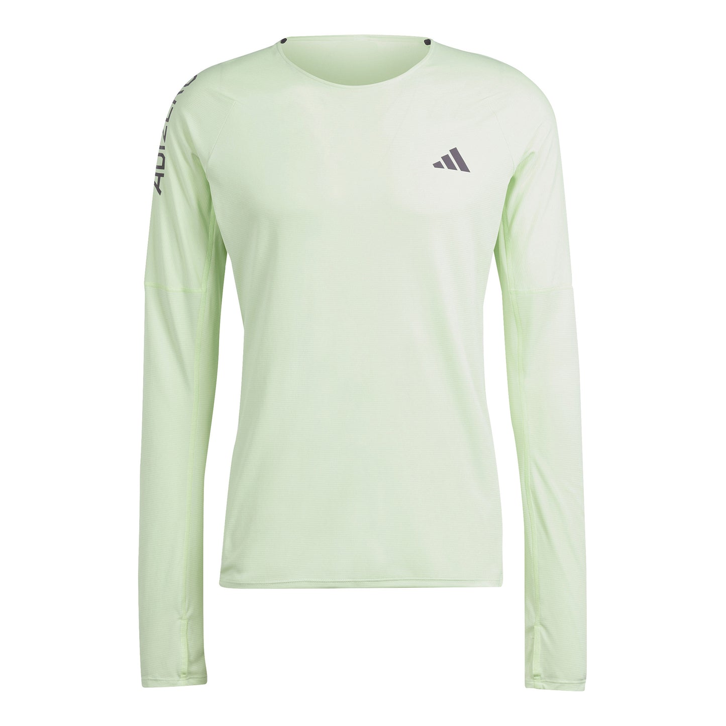adidas Adizero L Hardloopshirt Heren - lichtgroen,