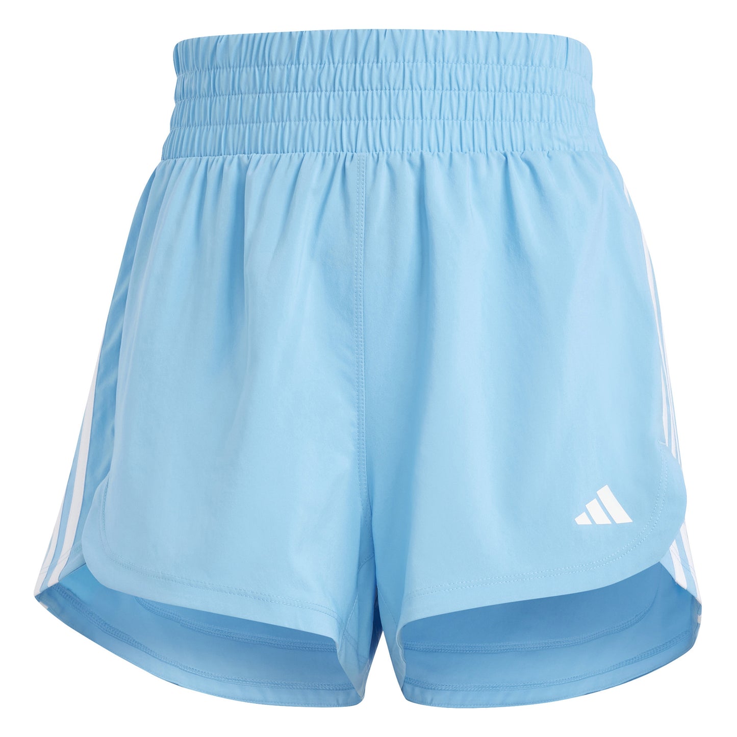 adidas Pacer Woven High Shorts Dames - blauw,