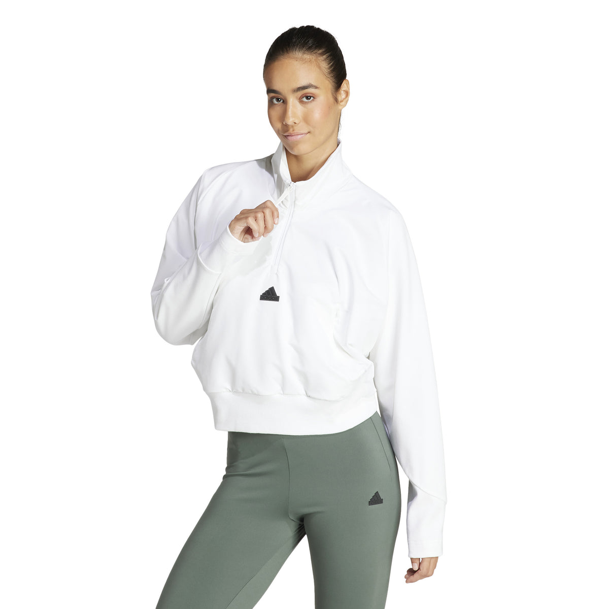 adidas Z.N.E. Woven Sweatshirt Dames - wit,