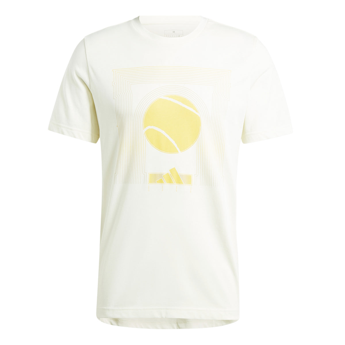 adidas Tennis T-shirt Heren - beige,