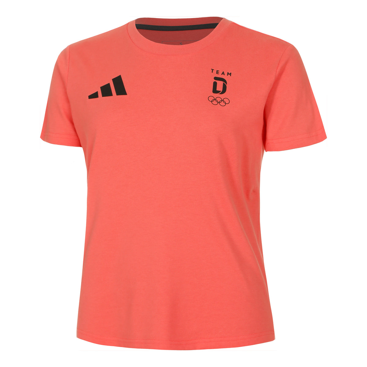 adidas Team Tee T-shirt Dames - koraal,