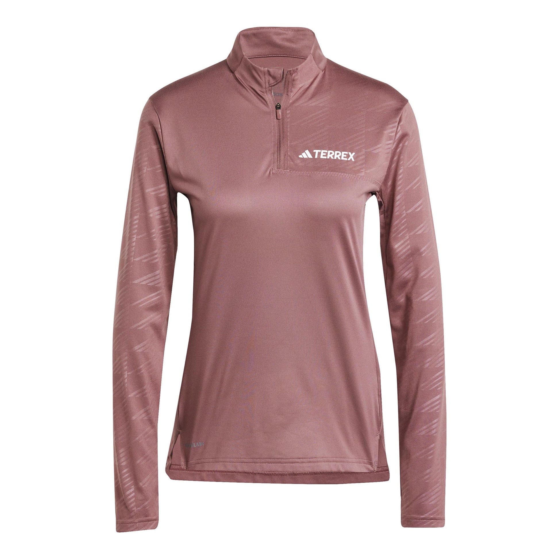 adidas MT Half-Zip Longsleeve Dames - bruin,