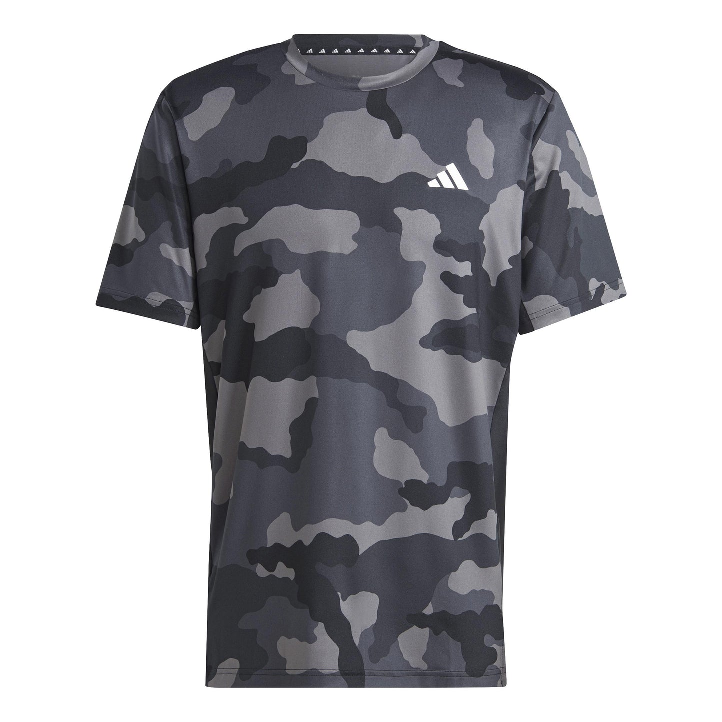 adidas Camo AOP T-shirt Heren - zwart, grijs