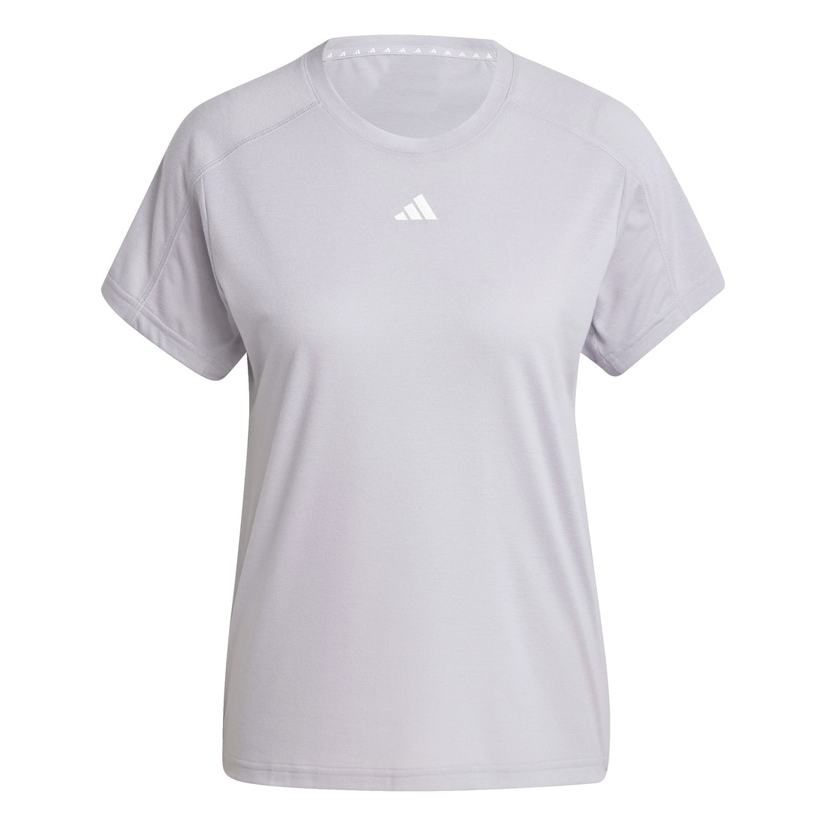 adidas Essentials Crew T-shirt Dames - lichtgrijs,