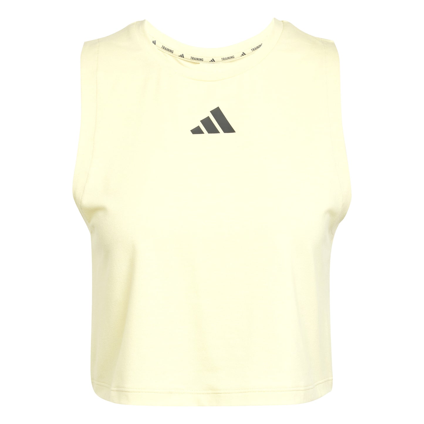 adidas Boxy 3Stripes Tanktop Dames-Geel