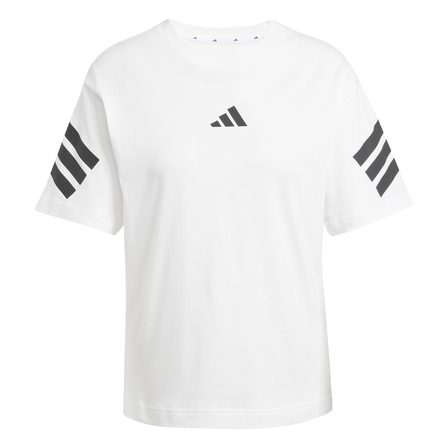 adidas Future Icon 3Stripes T-shirt Dames-Wit,Zwart