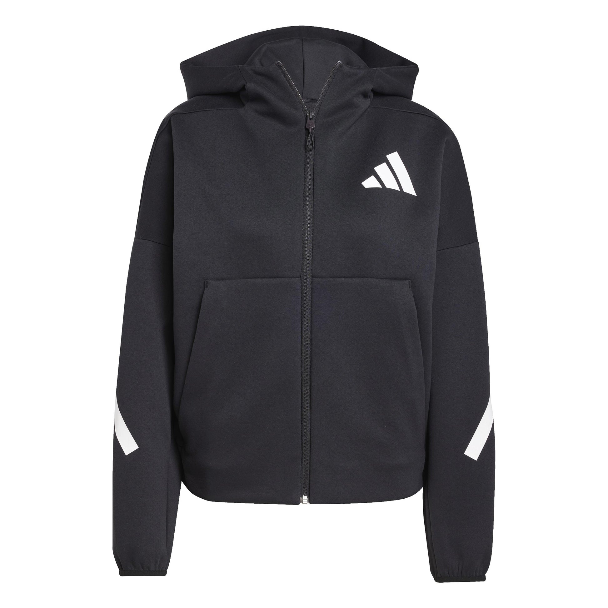 adidas Trainingsjack Dames-Zwart,Wit