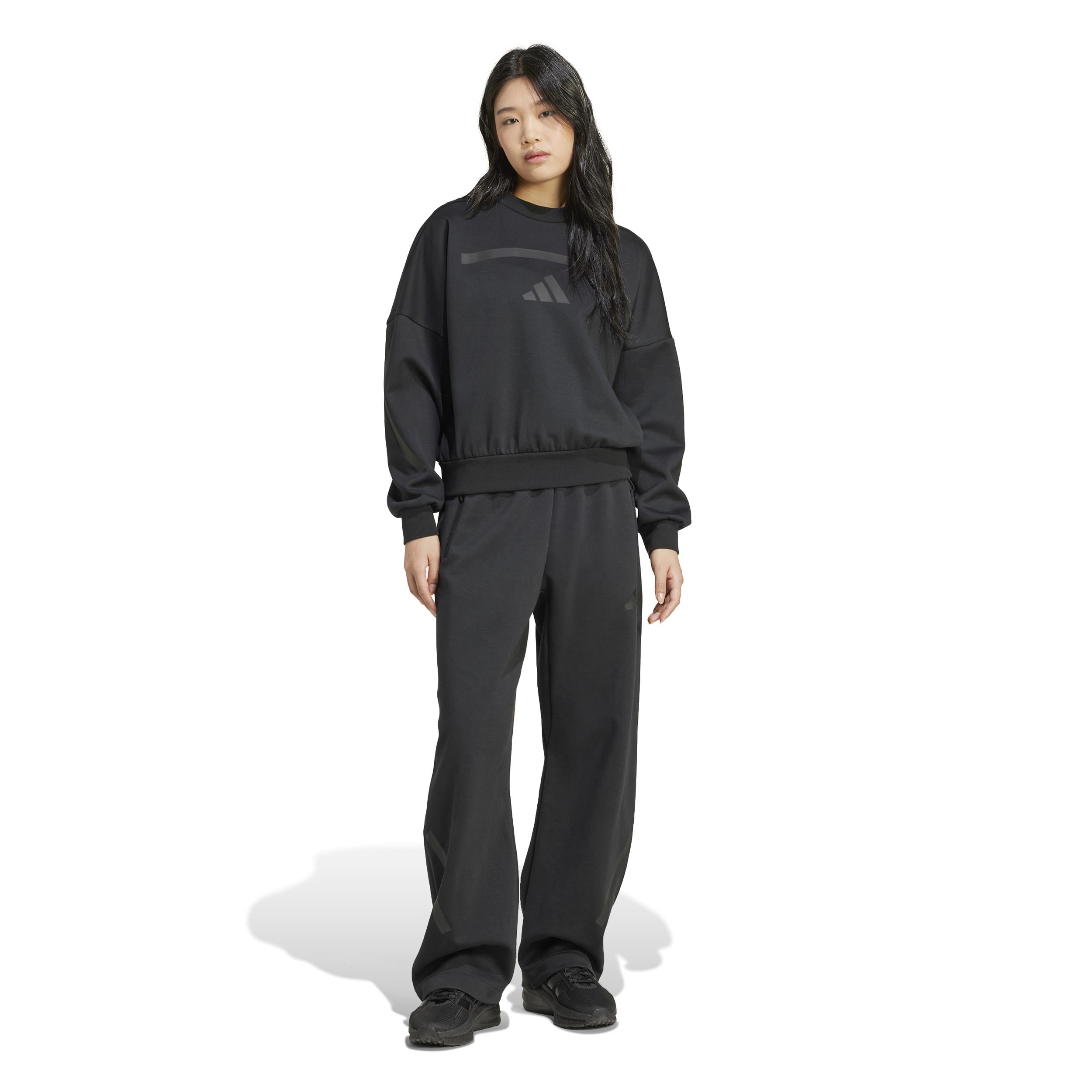 Z.N.E. Sweatshirt Dames-Zwart | Tennis-Point