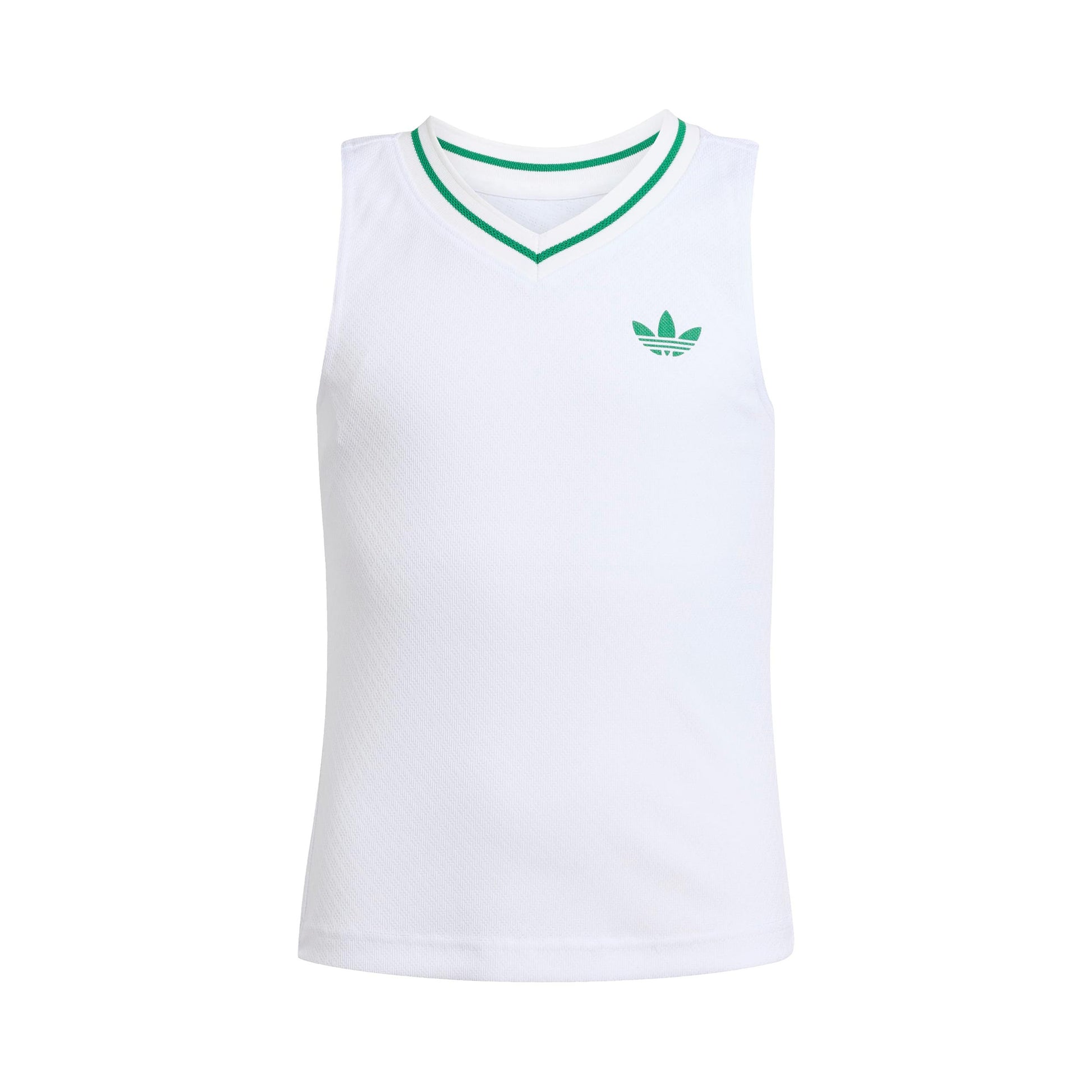 adidas Pro Tanktop Meisjes-Wit,Groen