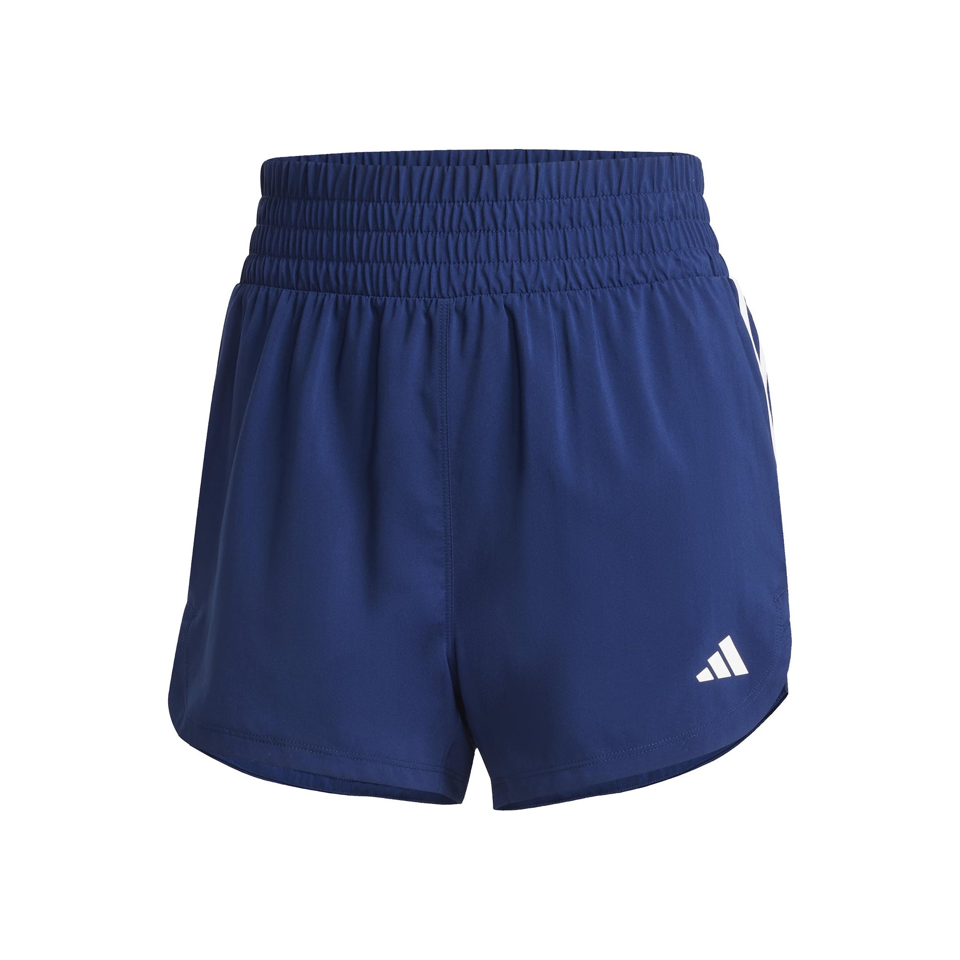 adidas Pacer Woven High 5in Shorts Dames-Donkerblauw,Wit