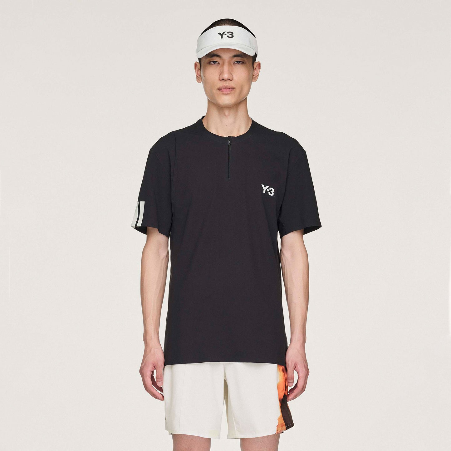 adidas Y-3 Zip Polo Heren-Zwart