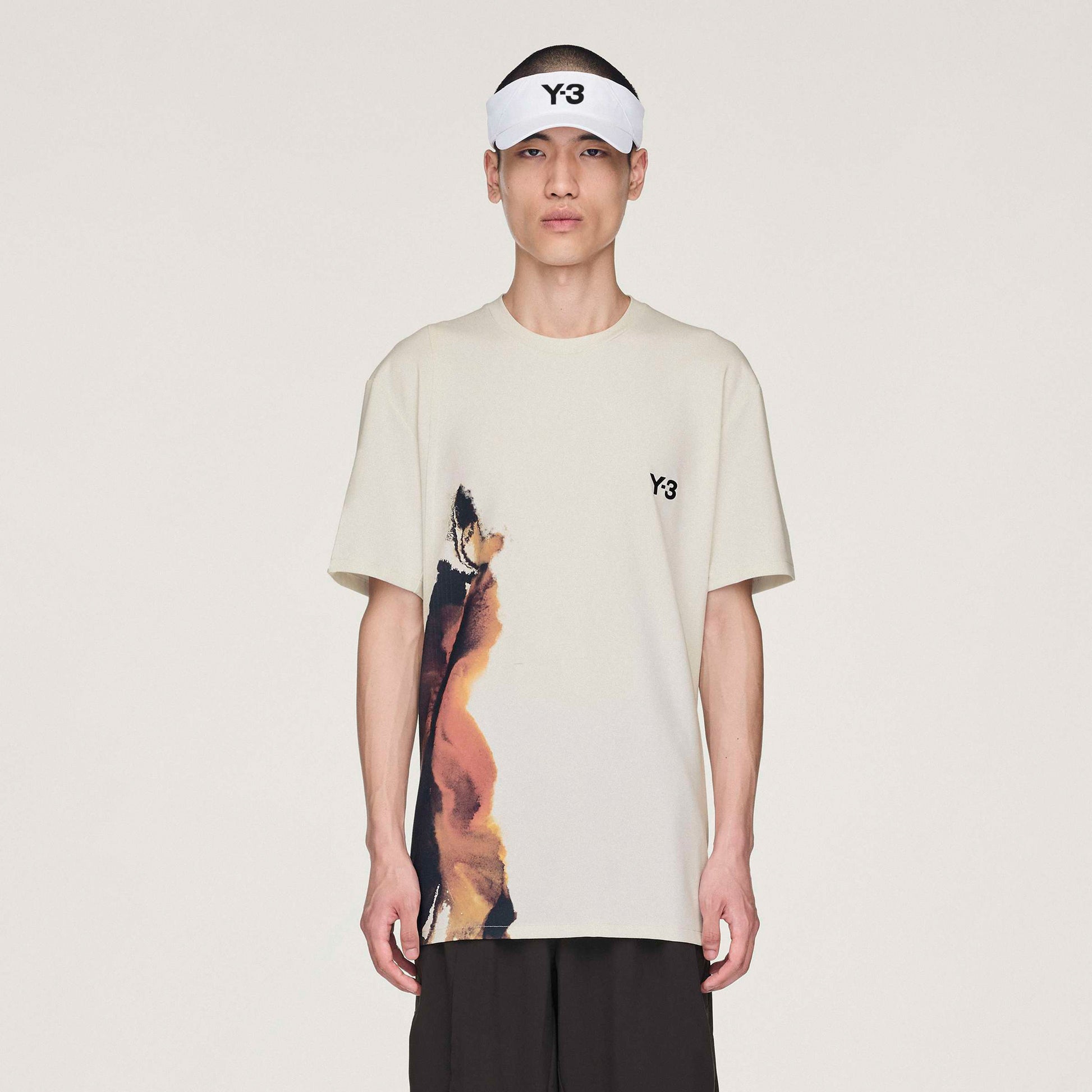 adidas Y-3 T-shirt Heren-Crème,Veelkleurig