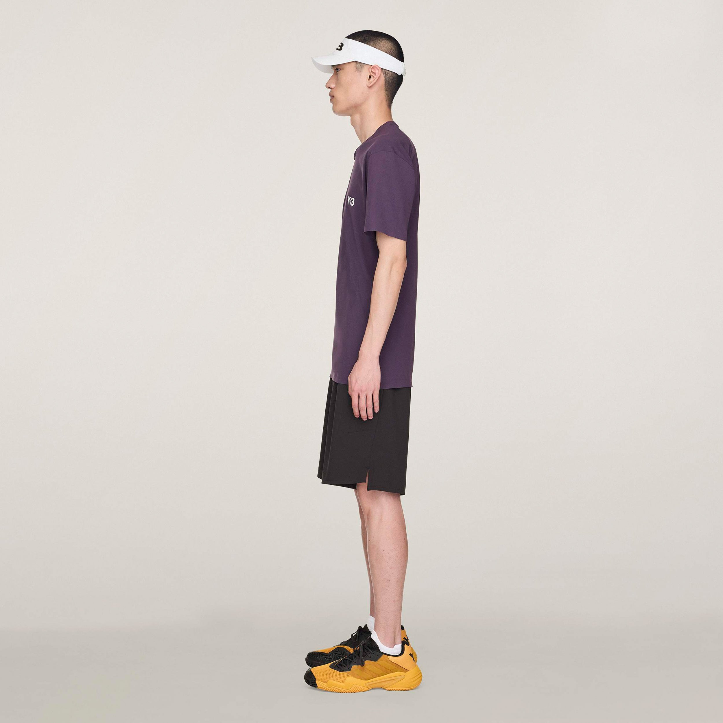 Y-3 Zip Polo Heren-Paars | Tennis-Point