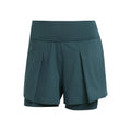 Match Shorts Dames-Petrolblauw