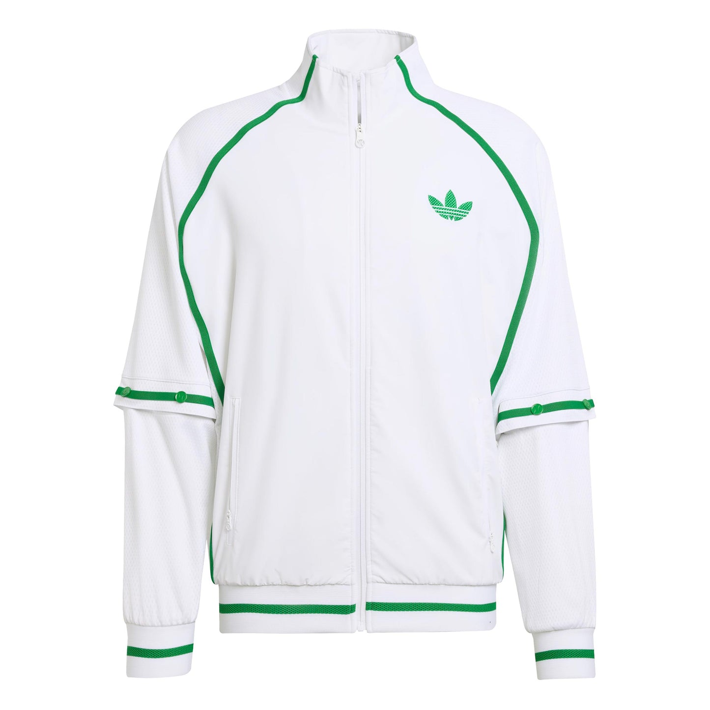 adidas Trainingsjack Heren-Wit,Groen