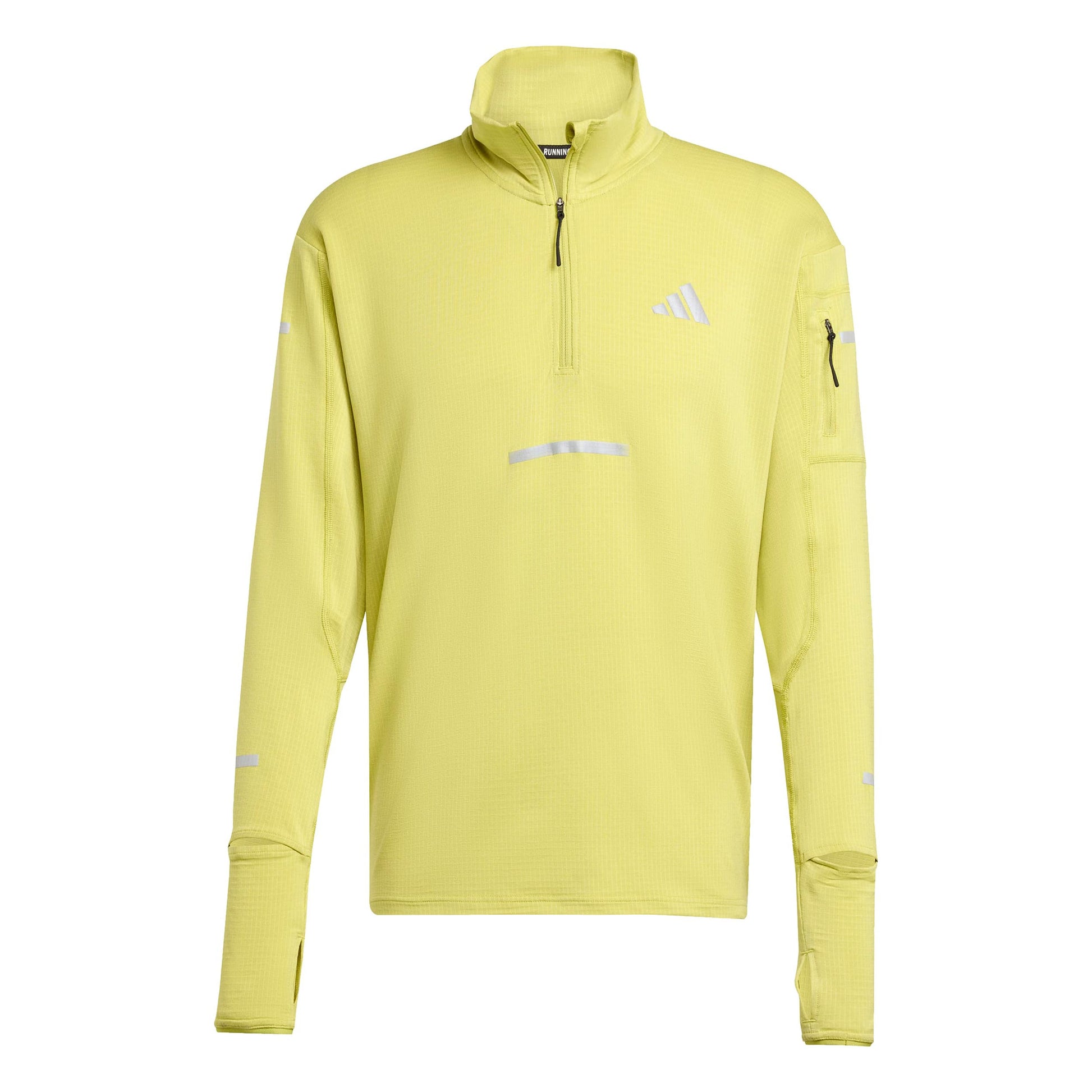 adidas Adi365 Warm Half-Zip Hardloopshirt Heren-Geel