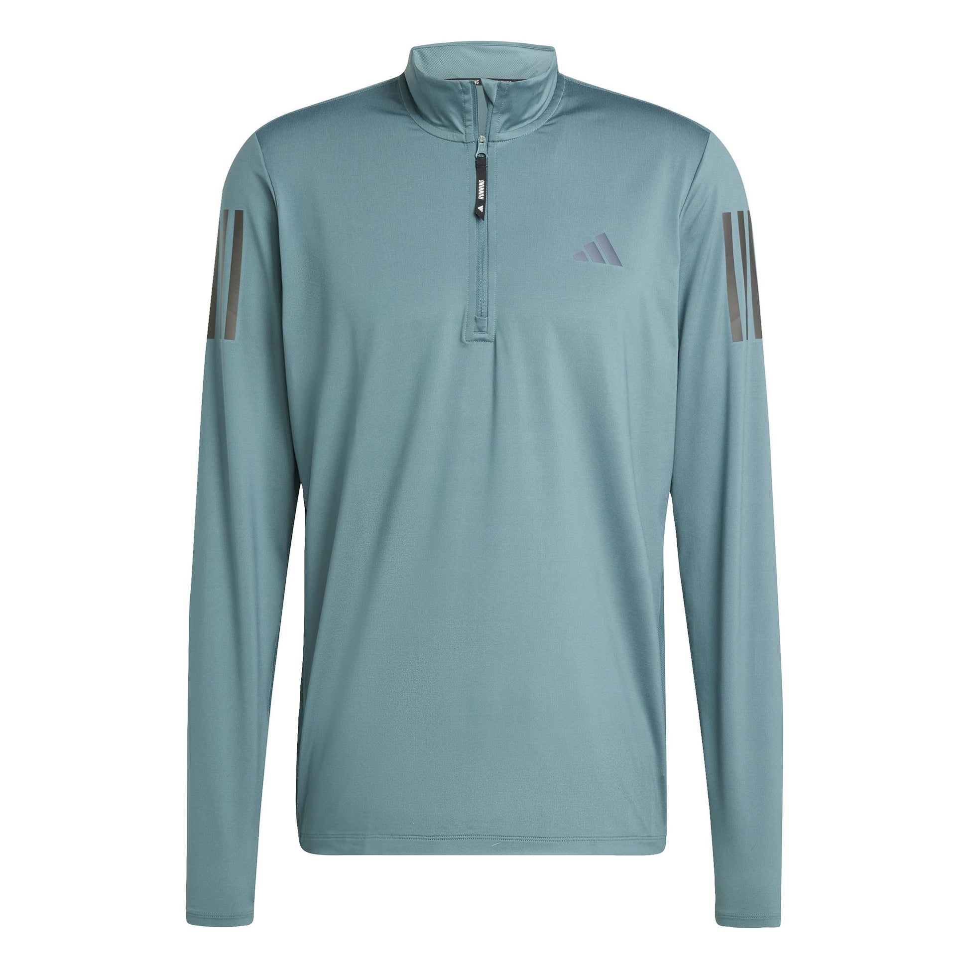 adidas Own The Run Half-Zip Hardloopshirt Heren-Donkergroen
