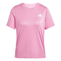 Train Essentials 3 Stripes Workout T-shirt Dames - roze, wit