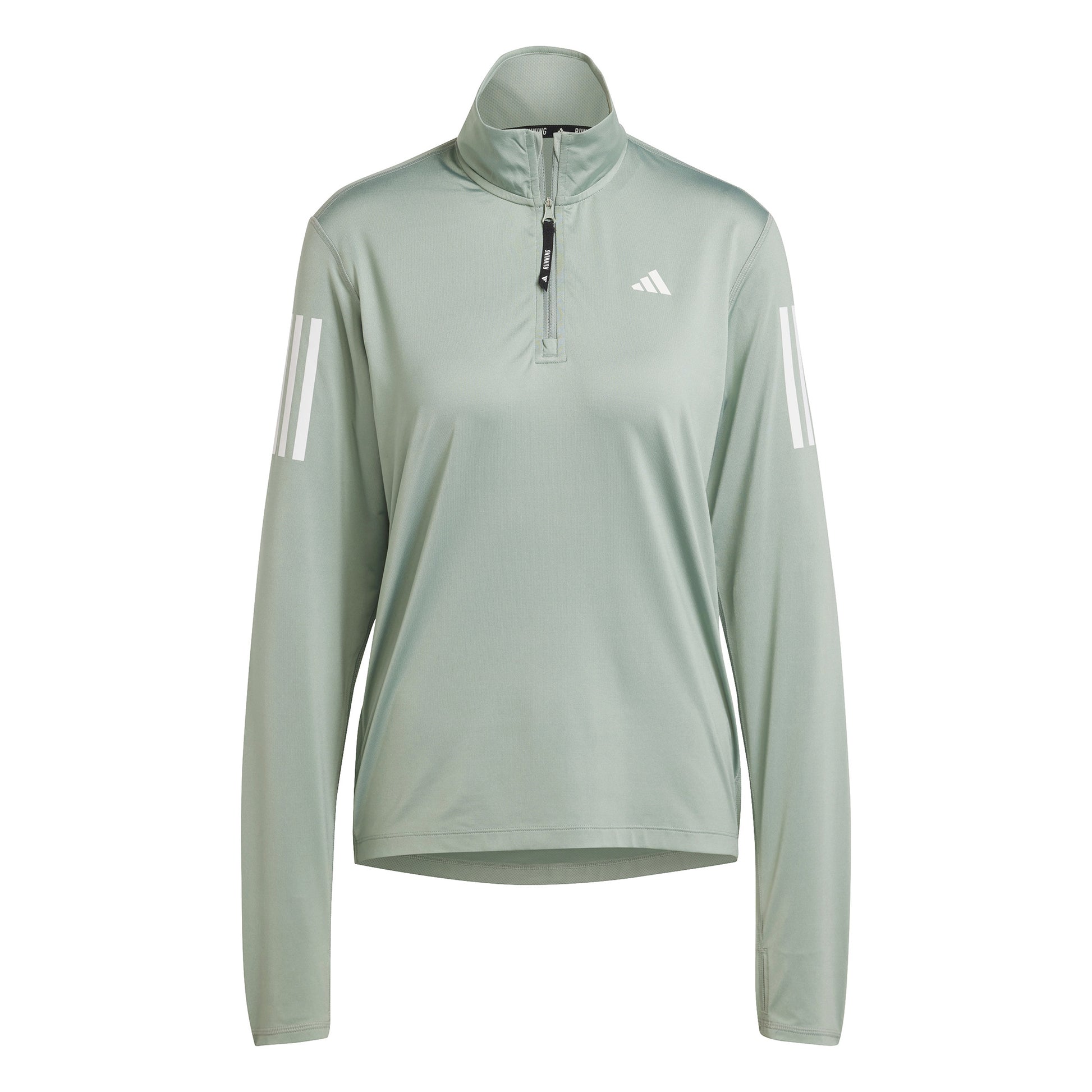 adidas Own the Run Half-Zip Longsleeve Dames - salie,