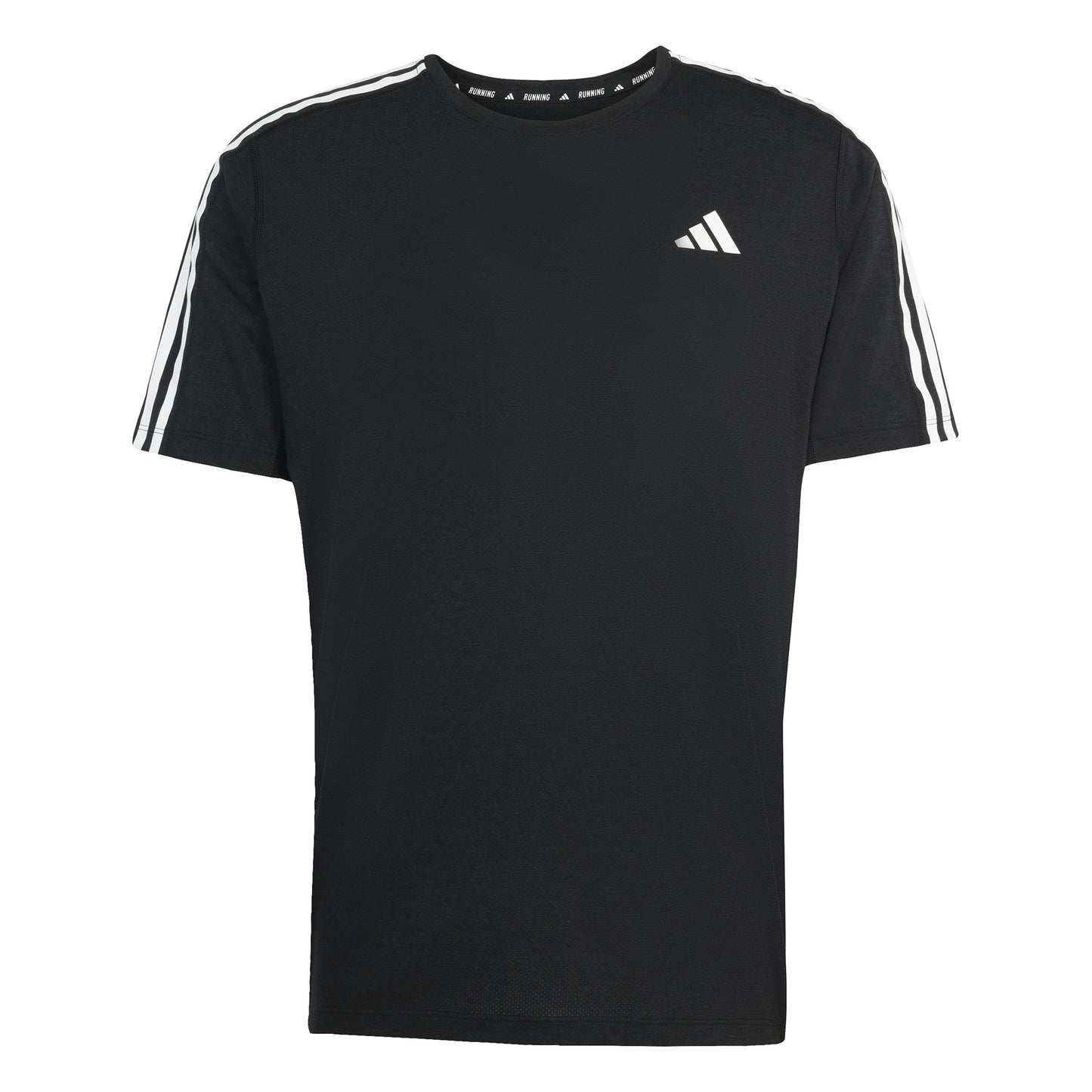 adidas Own The Run 3S Hardloopshirt Heren-Zwart,Wit